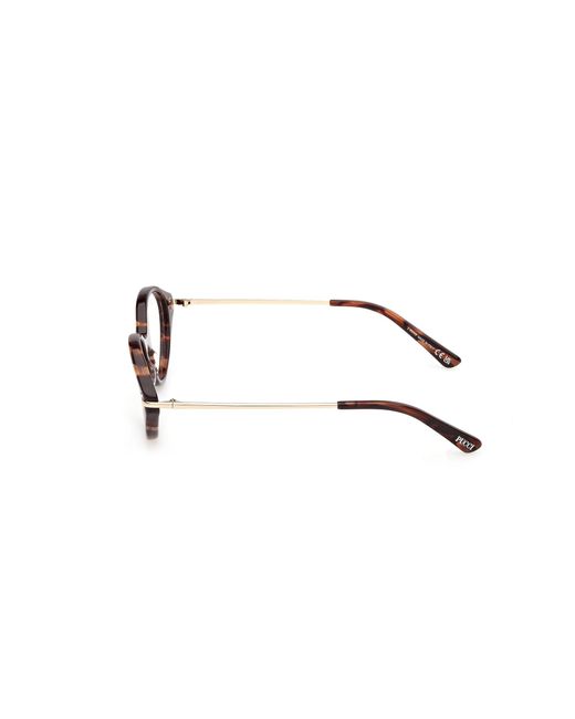 Emilio Pucci Black Ep5278 056 Optical Frames Acetate Round Normal