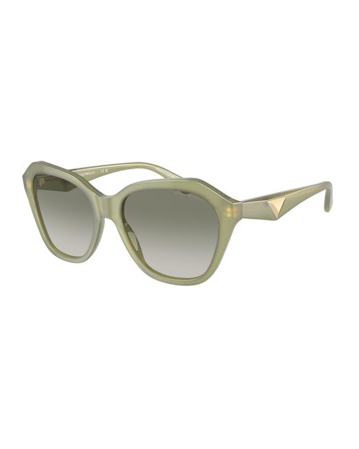 Emporio Armani Black Ea4221 61168E Sunglasses Acetate Geometric Normal Shaded