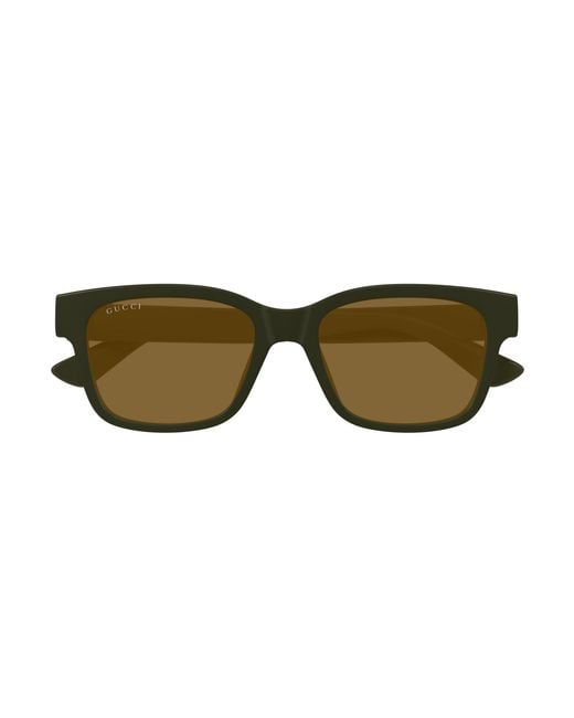 Gucci Black Gg1716S 004 Sunglasses Injected Squared for men