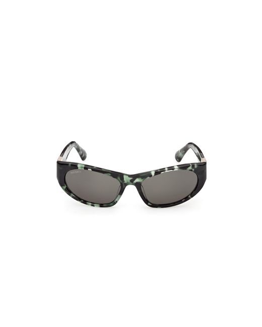 MAX&Co. Black Mo0151 55N Sunglasses Acetate Cat Eye Normal