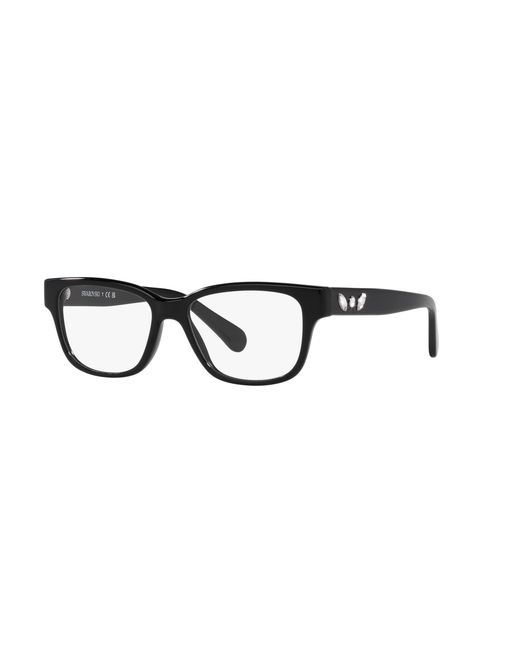 Swarovski Black Sk2007 1001 Optical Frames Acetate Pillow Normal