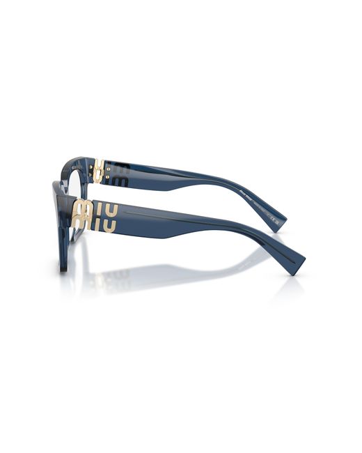 Miu Miu Black Mu 04Uv 08Q1O1 Optical Frames Acetate Squared Normal