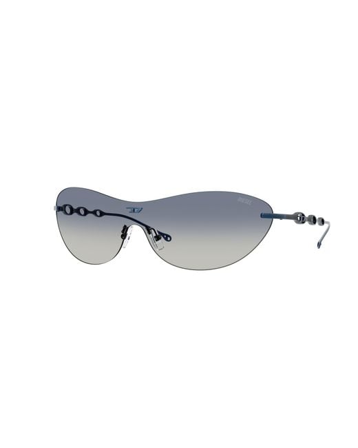 DIESEL Black Dl1006 102414 Sunglasses Metal Round Normal Shaded