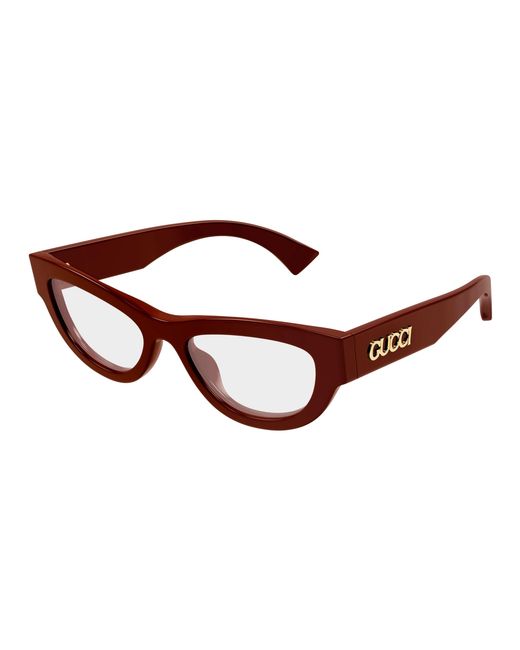 Gucci Black Gg1836O 003 Optical Frames Acetate Transparent Cat Eye
