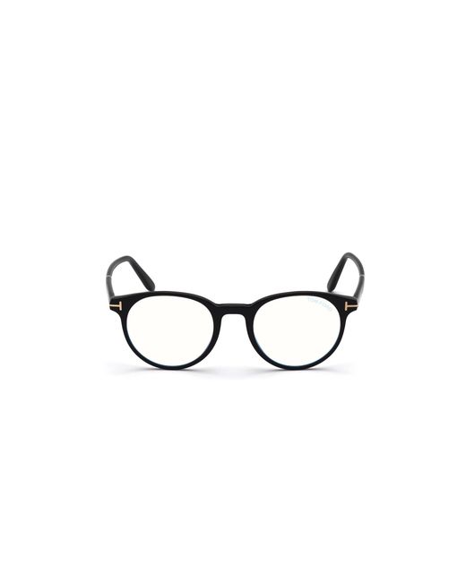 Tom Ford Black Ft5695-B 056 Optical Frames Acetate Round Normal Anti Light for men