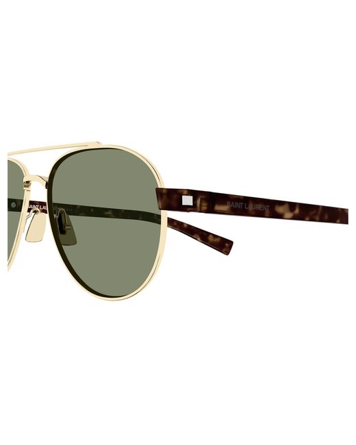 Saint Laurent Black Sl 843 003 Sunglasses Metal Round for men