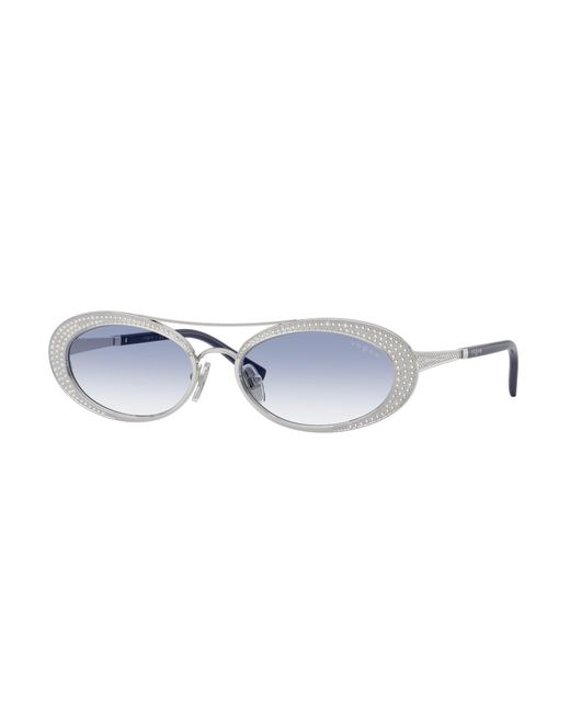 Vogue Eyewear Black Vo4348Sb 323/19 Sunglasses Metal Round Normal Nuanced
