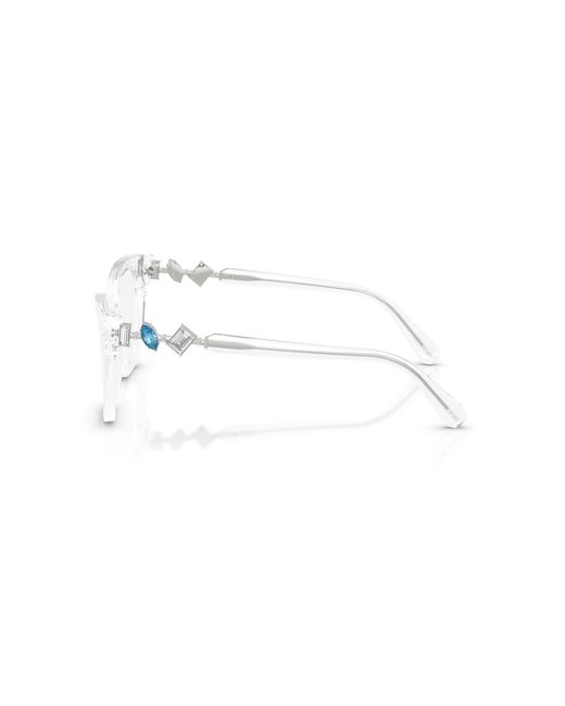 Swarovski Black Sk2048 1027 Optical Frames Acetate Squared Normal