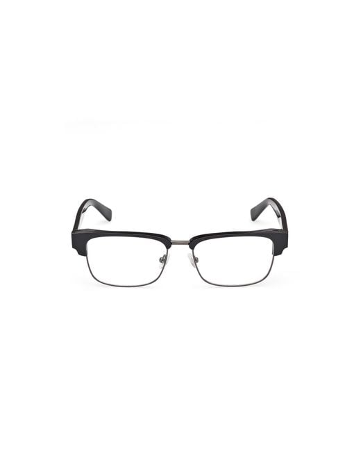 Guess Black Gu50330 001 Optical Frames Acetate Squared Normal for men