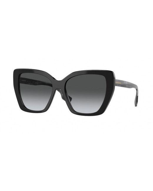 Burberry Black Be4366 Tamsin 3980T3 Sunglasses Plastic Cat Eye Polarized Shaded