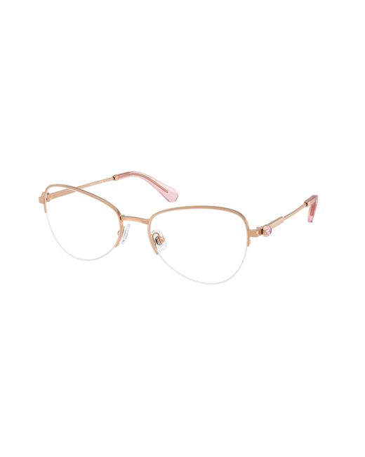 Swarovski Black Sk1032 4014 Optical Frames Metal Round Normal