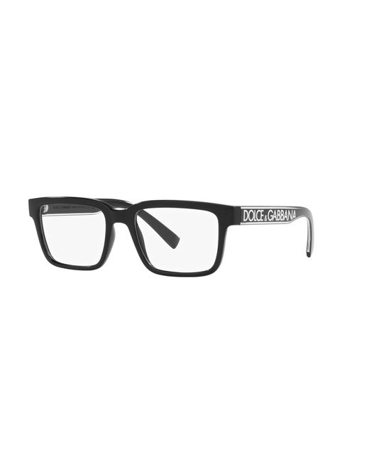 Dolce & Gabbana Black Dg5102 501 Optical Frames Injected Transparent Squared Normal for men