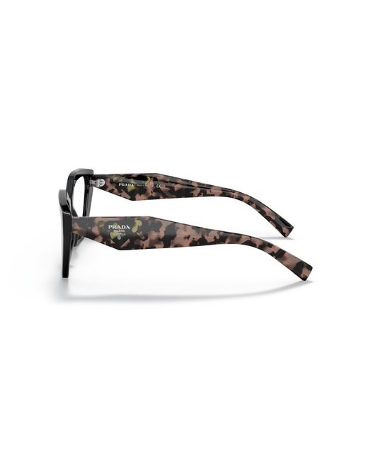 Prada Black Pr 09Yv 21B1O1 Optical Frames Acetate Geometric Normal
