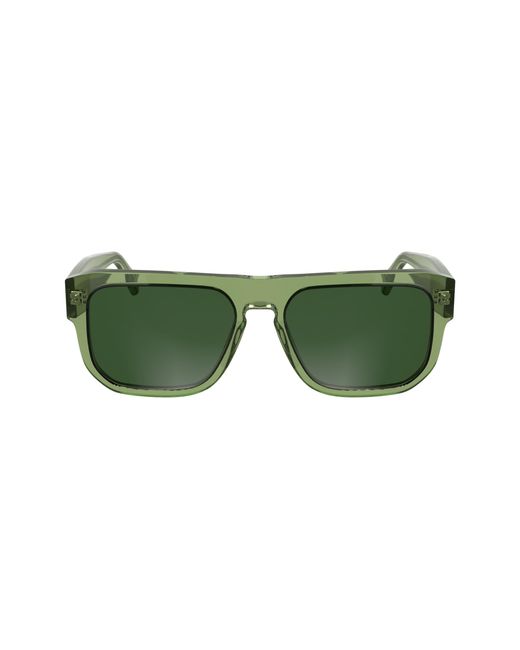 Calvin Klein Green Ckj24607S 305 Sunglasses Acetate Squared Normal for men