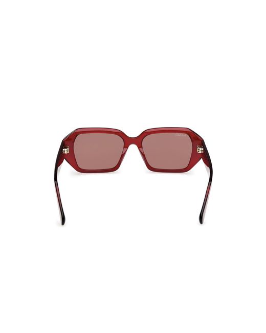 MAX&Co. Red Mo0126 66E Sunglasses Acetate Geometric Normal