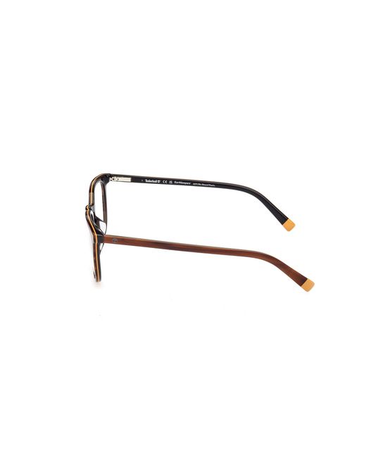 Timberland Black Tb50096-H 062 Optical Frames Acetate Round Normal for men