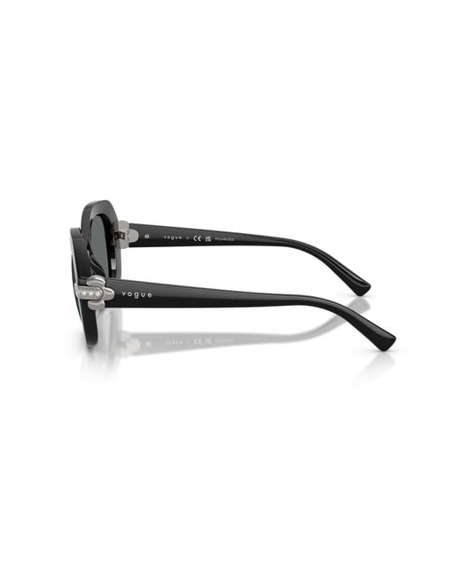 Vogue Eyewear Black Vo5706Sb W44/81 Sunglasses Nylon Geometric Polarized