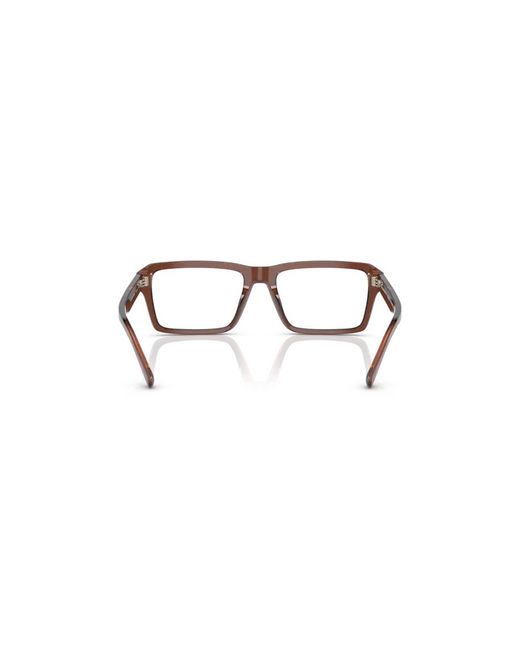 Emporio Armani Black Ea3206 5044 Optical Frames Acetate Transparent Squared Normal for men