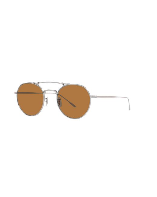 Oliver Peoples Black Ov1309St Reymont 503653 Sunglasses Titanium Round Normal