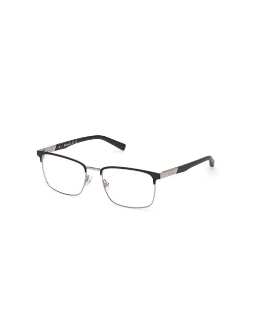 Timberland Black Tb1802 005 Optical Frames Metal Squared Normal for men