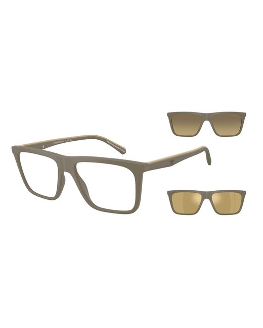 Emporio Armani Black Ea4258 54371W Sunglasses Injected Transparent Squared Normal for men