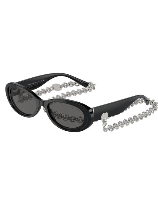 Tiffany & Co Black Tf4221 8001S4 Sunglasses Acetate Round Normal