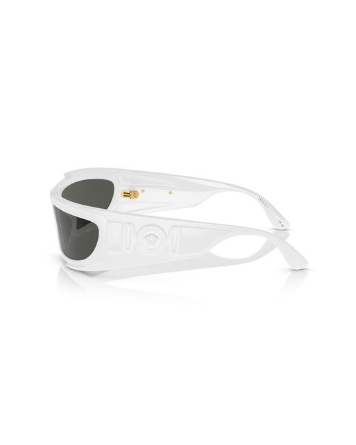 Versace Black Ve4446 314/87 Sunglasses Nylon Squared Normal for men