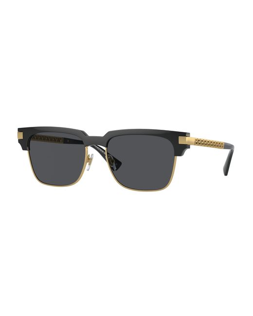Versace Black Ve4447 Gb1/87 Sunglasses Injected Squared Normal for men
