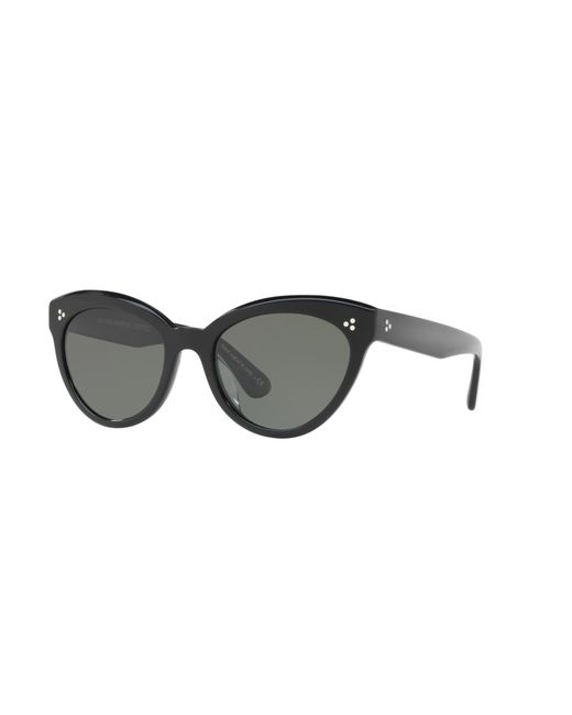 Oliver Peoples Black Ov5355Su Roella 10059A Sunglasses Acetate Cat Eye Polarized