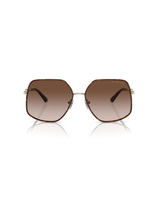 Michael Kors Black Mk1127J Empire Butterfly 101413 Sunglasses Metal Geometric Normal Shaded