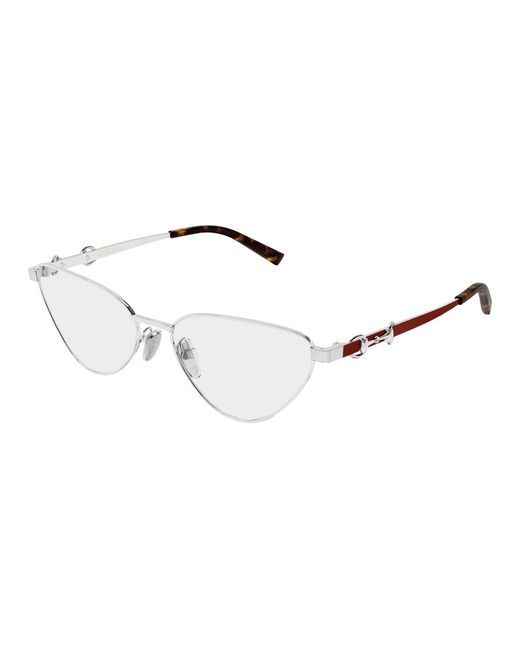Gucci Black Gg2054O 003 Optical Frames Metal Transparent Cat Eye