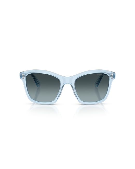 Swarovski Black Sk6063 1078V1 Sunglasses Acetate Squared Normal Nuanced