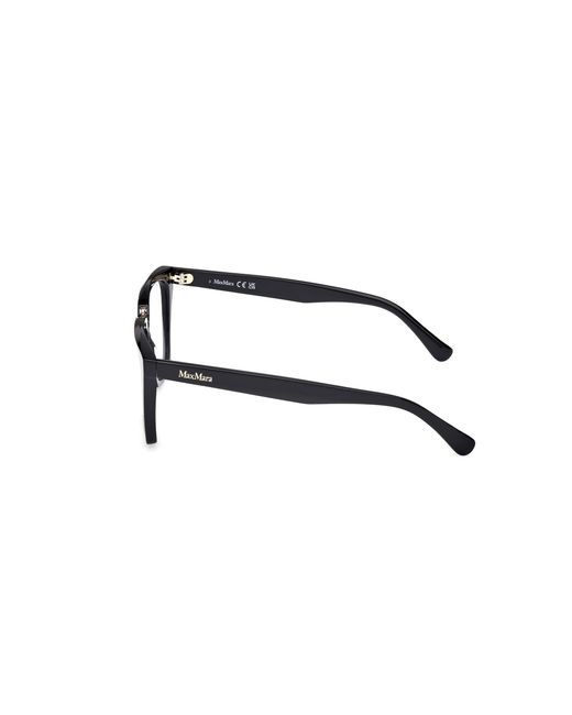 Max Mara Black Mm5188-B 001 Optical Frames Acetate Geometric Normal