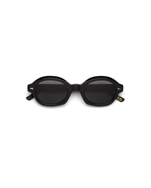 Retrosuperfuture Black D7Z Marzo Sunglasses Acetate Round Normal