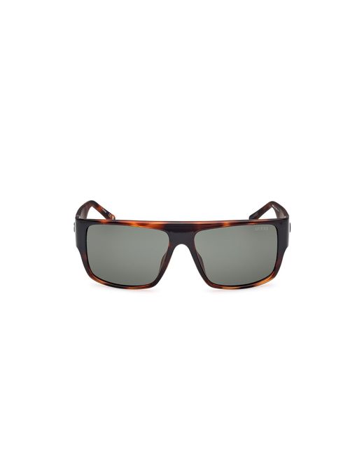 Guess Black Gu00165 52N Sunglasses Injected Squared Normal for men