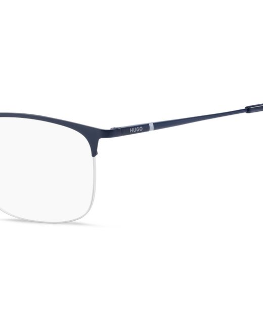 Boss Black Hg 1291 Xw0 Optical Frames Steel Squared for men