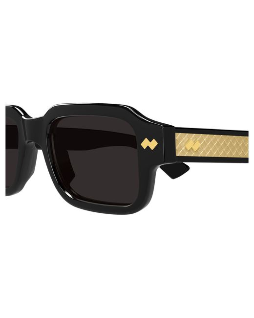 Bottega Veneta Black Bv1442S 001 Sunglasses Acetate Squared for men