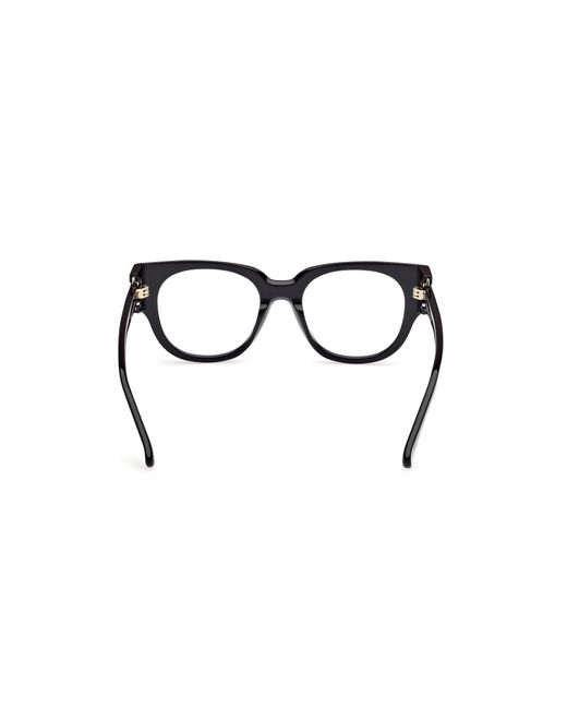 Max Mara Black Mm5183 001 Optical Frames Acetate Round Normal
