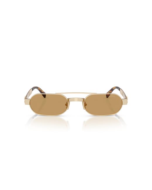 Miu Miu Black Mu B52S 22M10Y Sunglasses Metal Round Normal