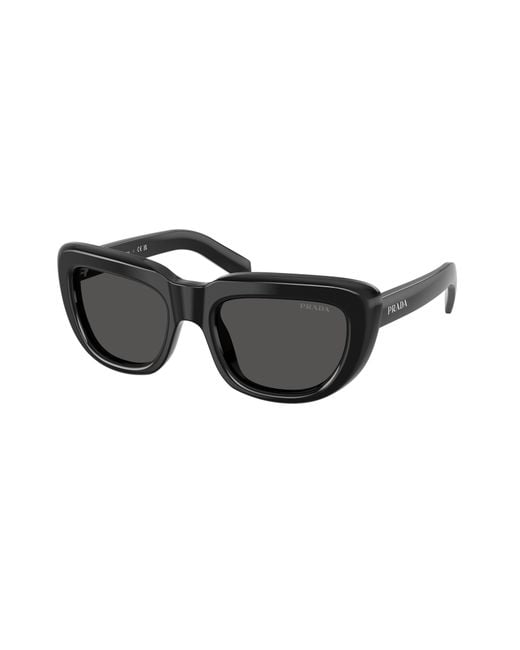 Prada Black Pr D07S 16K08Z Sunglasses Acetate Squared Normal