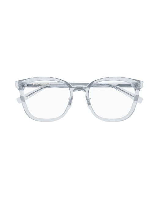 Saint Laurent Black Sl 917/F 003 Optical Frames Acetate Transparent Round