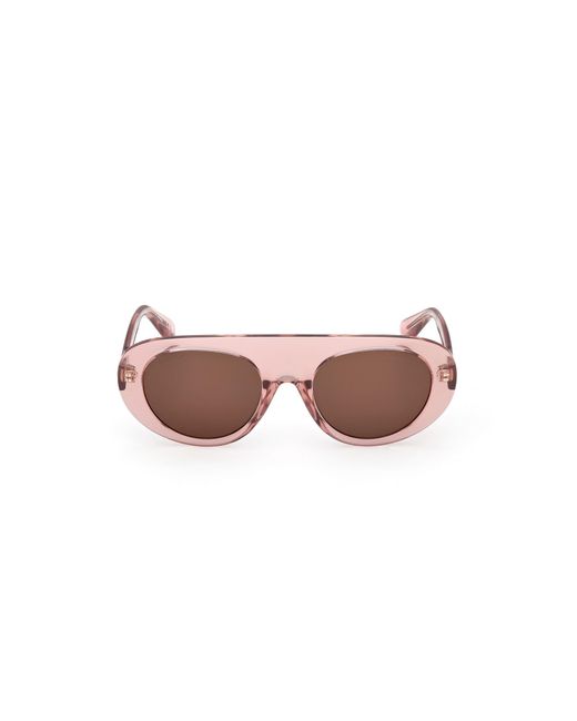 MAX&Co. Black Mo0148 72E Sunglasses Injected Round Normal