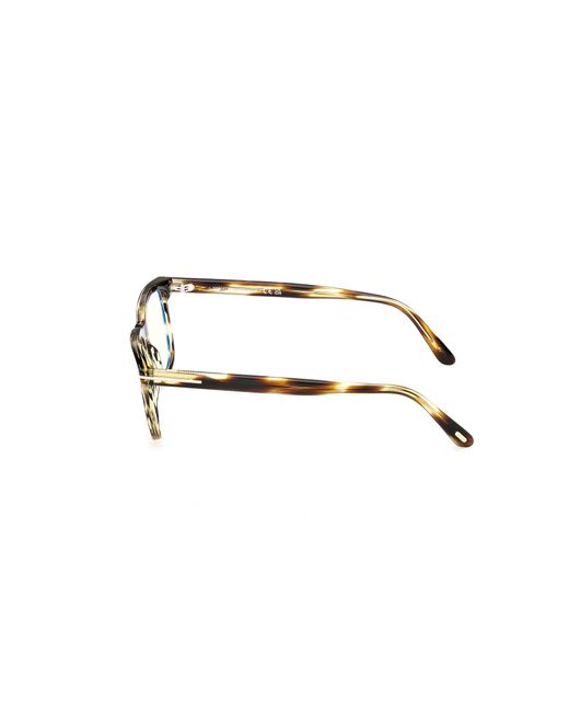 Tom Ford Black Ft6080-B 055 Optical Frames Acetate Squared Normal for men