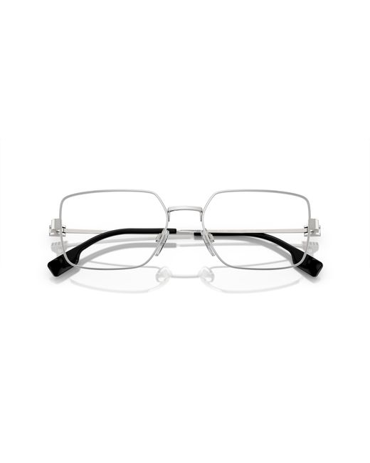 Burberry Black Be1380 1005 Optical Frames Steel Transparent Squared Normal for men