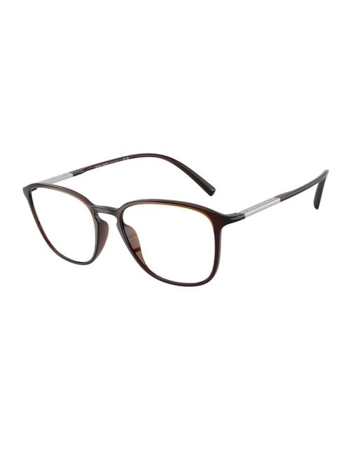 Giorgio Armani Black Ar7276U 5017 Optical Frames Injected Transparent Pillow Normal for men