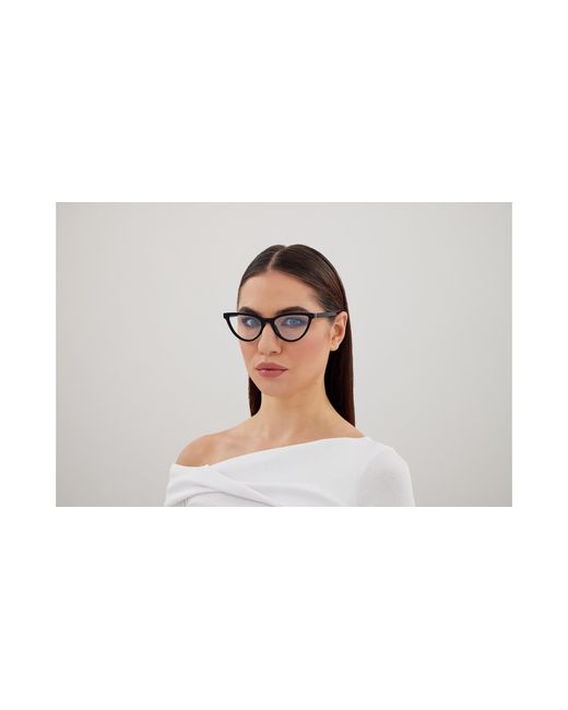 Saint Laurent Black Sl M164 002 Optical Frames Acetate Transparent Cat Eye
