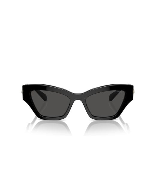 Swarovski Black Sk6021 100181 Sunglasses Acetate Geometric Polarized