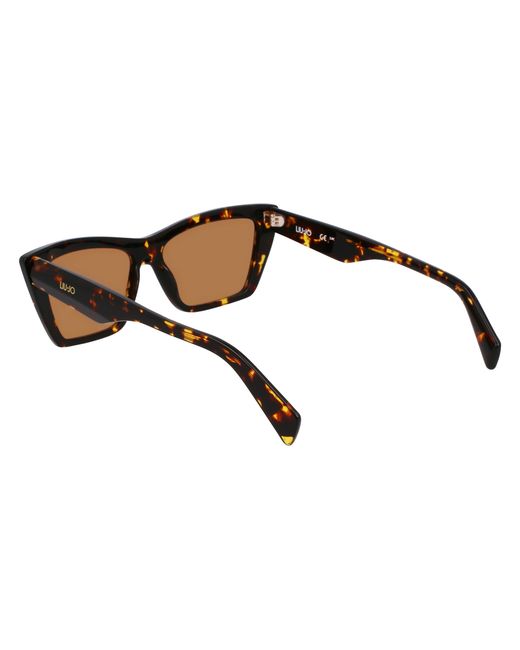 Liu Jo Black Lj802S 244 Sunglasses Acetate Marrone Squared Normal