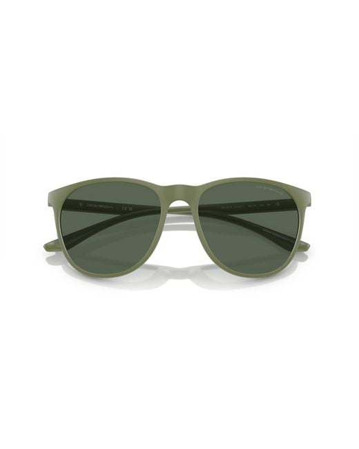 Emporio Armani Green Ea4210 542471 Sunglasses Injected Pantos Normal for men