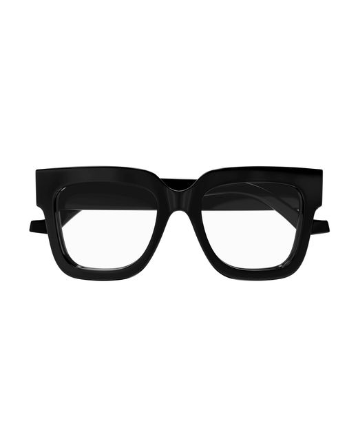 Gucci Black Gg1549O 001 Optical Frames Acetate Transparent Squared